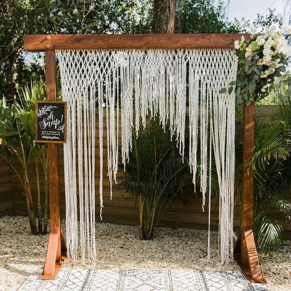 Wedding Macrame Backdrop Banner